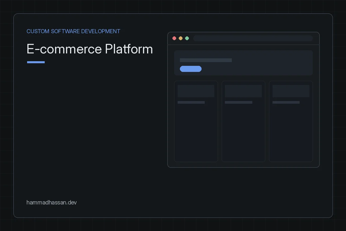 E-commerce Platform, storefront preview card