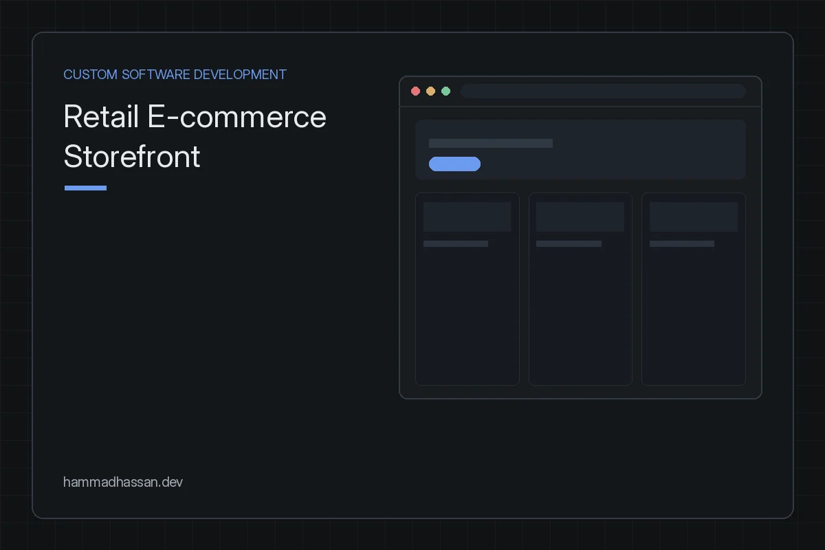 Retail E-commerce Storefront, product grid preview card